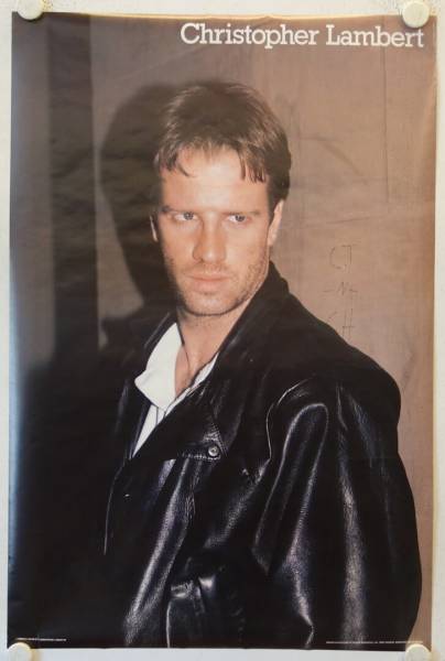 Christopher Lambert Posterdruck alter kommerzieller Plakatdruck